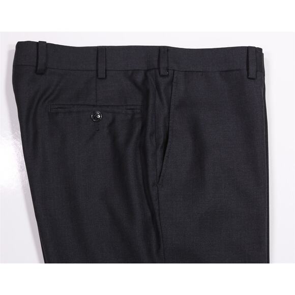 Suitsupply Brescia Charcoal Gray Flat Front Wool Dress Pants Trousers 32x32 - Picture 2 of 6